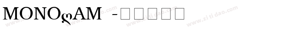 MONOGRAM G字体转换